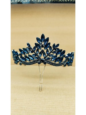 Özbience Şık ve Zarif Gelin, Nişan ve Kına Için Parlak Saç Aksesuarı Taç