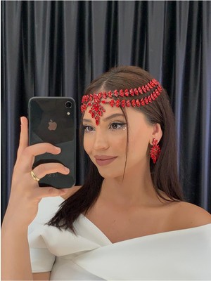 Özbience Şık Taşlı Gelin ve Nişan Alınlığı, Düğün ve Kına Organizasyonu Için