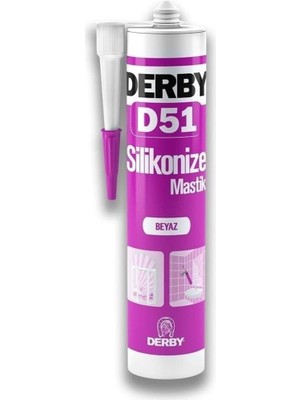 2 Adet Timon-Derby Mastik Silikonize Beyaz 500 gr