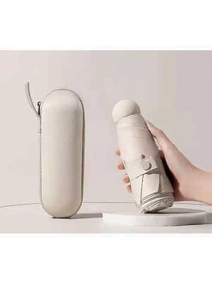 Turna Kılıflı Şemsiye - Mini Şemsiye - Kapsül Şemsiye - Seyahat Şemsiye