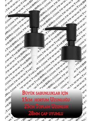 TheBRo 2 Adet Yedek Mat Siyah Sabunluk Pompası