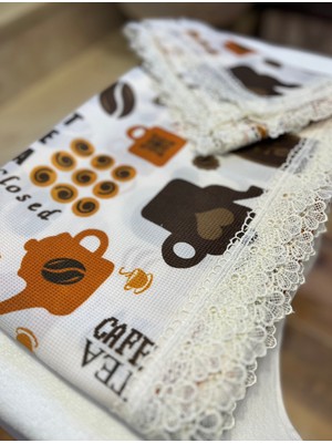 BHT 140 X170 Raşel Leke Tutmaz Güpürlü Sofra Bezi Coffee