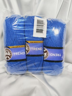 Ören Bayan Trend Saks Mavisi El Örgü Ipi (3 Adet) - Renk: 016