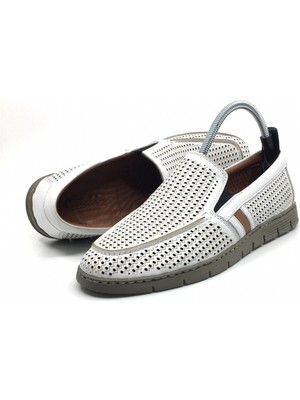 Catelli 620 %100 Hakiki Deri Ortopedik Erkek Yazlık Rahat Hafif Esnek Günlük Çarık Delikli Terleme Koku Yapmaz Ayakkabı Yeni Sezon 40-45