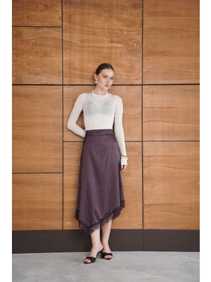 İldies Store Dantel Detaylı Puantiyeli Etek Yeni Sezon