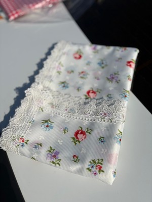 BHT 140 X170 Raşel Leke Tutmaz Güpürlü Sofra Bezi Lila Kırçiçeği