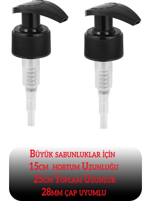 TheBRo 2 Adet Yedek Plastik Sabunluk Pompası