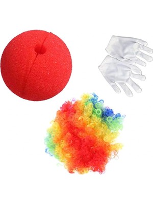 Najmaddin Eğlenceli Parti Rengarenk Palyaço Seti 3 Parça