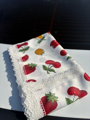 BHT 140 X170 Raşel Leke Tutmaz Güpürlü Sofra Bezi Fruits