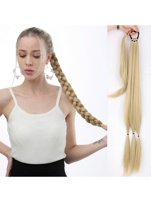 Özbience Esnek Uzun Lastikli Örgü At Kuyruğu Saç Aksesuarı