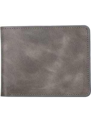 İsmiyle Al Pier Deri Erkek Cüzdan Rustik Gri