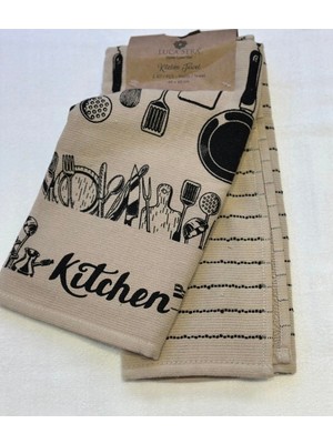 Luca Sera 40X60 Pamuklu Kitchen Kurulama Bezi Kahve