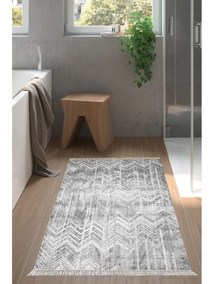 Özbience Saçaklı Kaymaz Taban Banyo Halısı, Şık ve Konforlu Tasarım