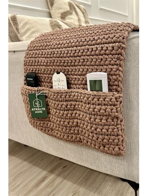 Özbience Koltuk Kenarı Kumanda Kılıfı, Örgü Tasarım, 70 Cm, Koruma ve Şıklık