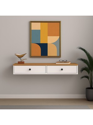 Özbience Modern 2 Kapaklı Dresuar, Antre ve Salon Için Şık Mobilya, 100 cm