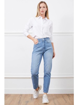 Hsc Bilişim Yüksek Bel Mom Jean Pantolon