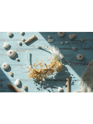 Özbience Çiçekli Deniz Yıldızlı Gelin, Nedime ve Lohusa Parti Tacı