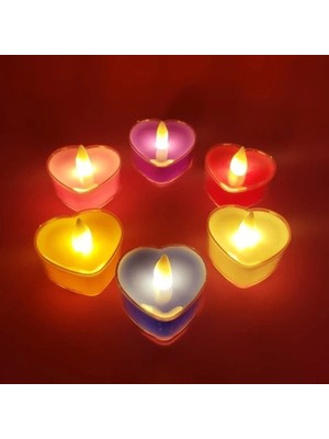 İsmiyle Al Kalpli Tealight Pilli Mum