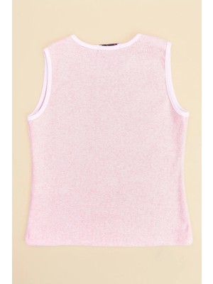 FullaModa Kelebek Baskılı Fitilli Kız Çocuk Body