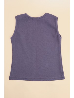 FullaModa Gülen Yüz Baskılı Fitilli Kız Çocuk Body