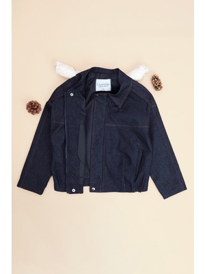 FullaModa Fermuarlı Pileli Kız Çocuk Ceket