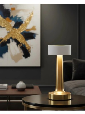Moresun Buğz Type C Şarjlı Dekoratif LED Masa Lambası Dokunmatik