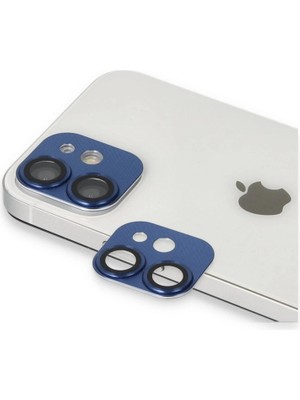 Buğz Iphone 11 Pers Alüminyum Kamera Lens - Lacivert