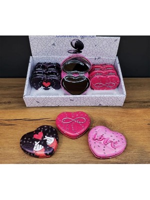 Esranın Dünyası Kalpli Love Tasarımlı Cep Aynası RSKRG34-ESRDNS