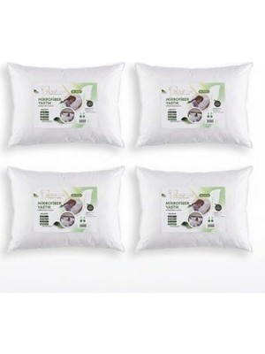 DuruClass Home Yastık Silikon Elyaf Dolgulu 4’lü Paket Adeti 1000 gr 1.sınıf dolgu malzemesi – Otel Tipi Yumuşak Uyku Yastığı