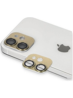 Buğz Iphone 11 Pers Alüminyum Kamera Lens - Gold