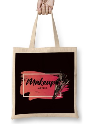 Özbience Uzun Saplı Renkli Dudak Sıkıştırıcı Kozmetik Çanta