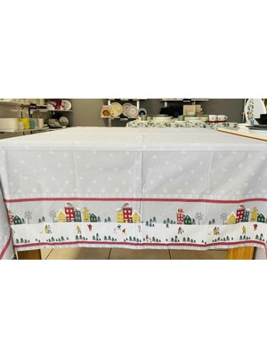 Özbience Şık ve Kaliteli Kış Temalı Masa Örtüsü, Evinize Sıcaklık Katacak