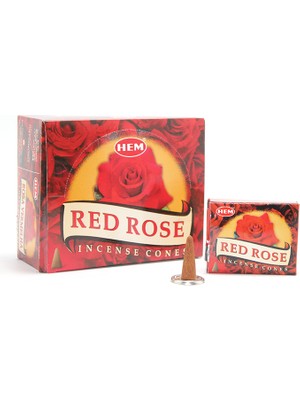 Gülcenin Dükkanı Red Rose Aromalı Konik Tütsü