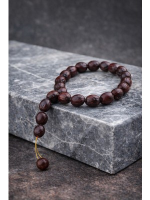 Andız Ağacı Tesbih 33’lü – Doğal Ahşap El Yapımı Erkek Tesbihi