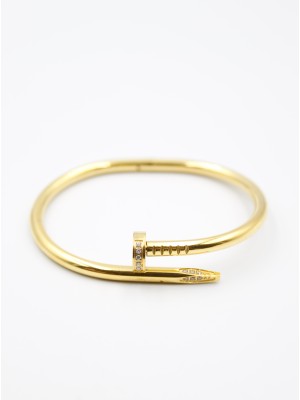 Royaleks Taşlı Çivi Bilezik - Altın