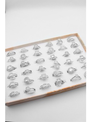 Royaleks 36'lı Baget Yüzük Seti - Gümüş