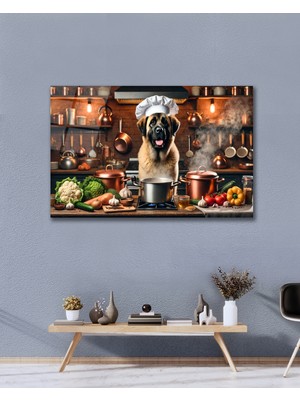 Özbience Modern Anadolu Çoban Köpek Kangal Cam Tablo, Ev ve Ofis Dekorasyonu