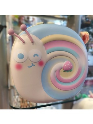 Ada Çanta Kırtasiye Salyangoz Figürlü Küçük Boy Çocuk Sırt Çantası (27CMX27CM) AD14406