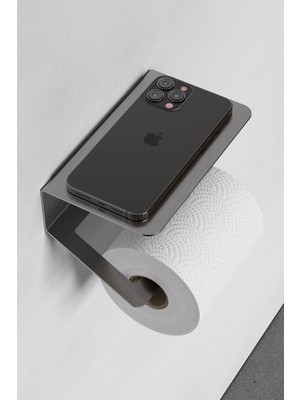 Özbience Paslanmaz Çelik Tuvalet Kağıdı Askısı, Renkli ve Kendinden Yapışkanlı