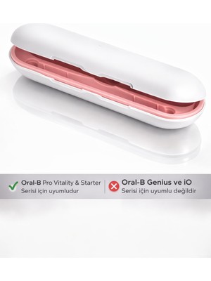 Özbience Şarjlı Diş Fırçası Seyahat Kabı, Oral B Pro1, Vitality ve Starter Uyumlu