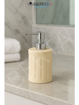 Özbience Vintage Tarzda Paslanmaz Çelik Tezgah Üstü Sıvı Sabunluk