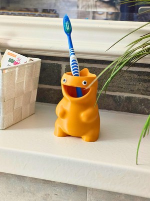 Özbience Sevimli Çocuk Diş Fırçalık ve Kabı, Hijyenik ve Su Geçirmez Banyo Organizer