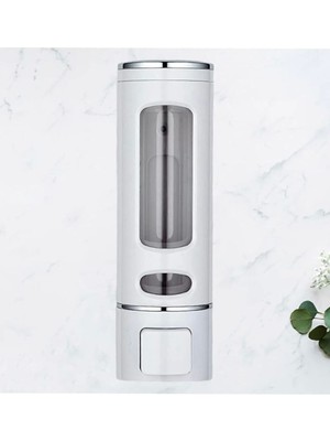 Özbience Duvara Monte Manuel Sabunluk, Sıvı ve El Sabunu Için Beyaz Renk