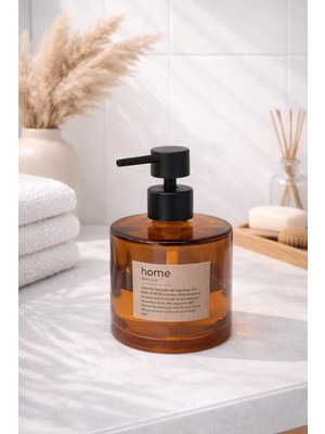 Özbience Şeffaf Cam Sıvı Sabunluk 500 Ml, Şık ve Kullanışlı Tasarım