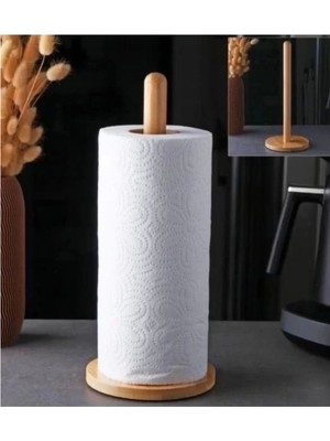 Özbience Bambu Havlu Kağıtlık, Şık ve Kullanışlı Mutfak Aksesuarı