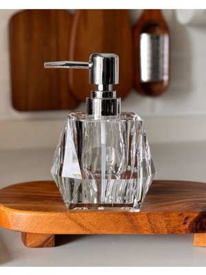 Özbience Şeffaf Akrilik Sıvı Sabunluk, Banyo ve Mutfak Düzenleyici