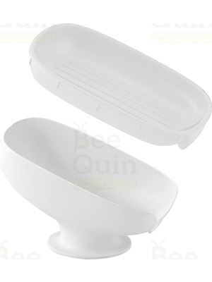 Özbience Vantuzlu Katı Sabunluk ve Süngerlik, Su Giderli, Kaymaz, Pratik Kullanım