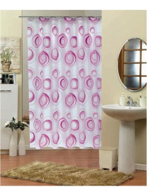 Özbience Şık ve Dayanıklı Desenli Duş Perdesi, Kolay Montaj ve Temizleme Imkanı