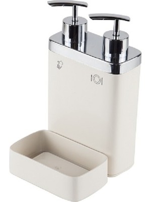 Özbience Primanova Viva Sabunluk Çiftli Bej Seti, Şık ve Kullanışlı Tasarım