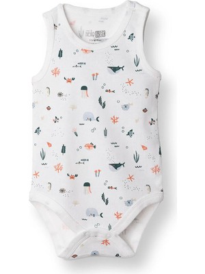 Hellobaby Erkek Bebek Body Bisiklet Yaka Atlet